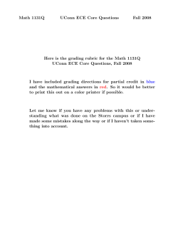 Fall 2008 Solutions and Grading Rubric