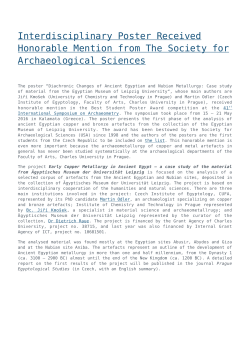 Interdisciplinary Poster Received Honorable Mention from The