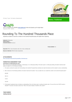 Rounding To The Hundred Thousands Place