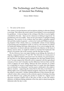 The Technology and Productivity of Ancient Sea Fishing