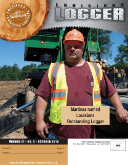 Martinez named Louisiana Outstanding Logger