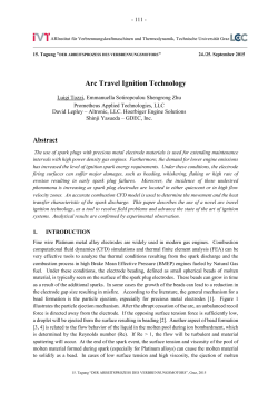 Arc Travel Ignition Technology - Prometheus Applied Technologies