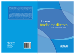 Burden of Foodborne diseases in SEA Region pdf, 2.48Mb