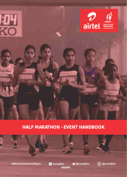 half marathon - event handbook