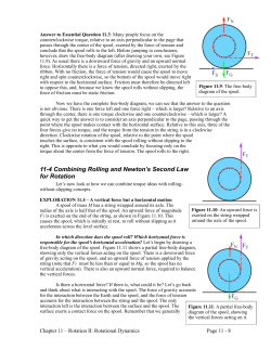 11-4 Combining Rolling and Newton`s Second Law for