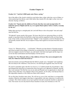 Exodus Chapter 14 - Discover Revelation