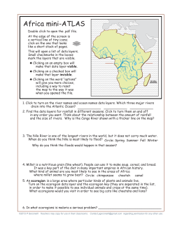 Activity Africa miniATLAS 1