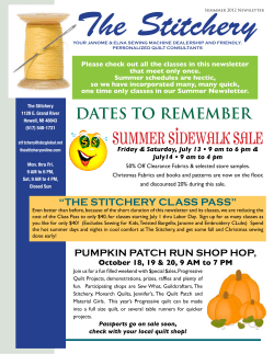 SUMMER SIDEWALK SALE
