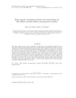 Basic capacity calculation methods and