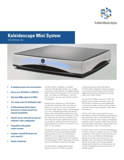 Datasheet: Kaleidescape Mini System