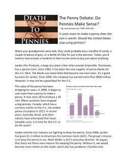 The Penny Debate: Do Pennies Make Sense?