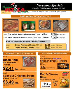 3.49 lbs. - Original Pizza of Boston