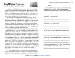 Cross-Curricular Reading Comprehension Worksheets