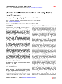 Classification of human emotion from EEG using discrete wavelet