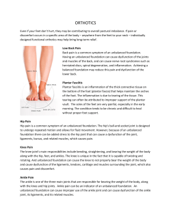 ORTHOTICS