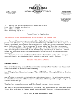 Milton Public Schools