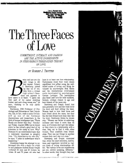 The Three Faces of Love
