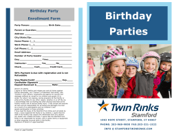Birthday Parties - Stamford Twin Rinks