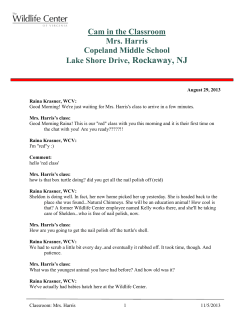 Mrs. Harris`s Class - The Wildlife Center of Virginia