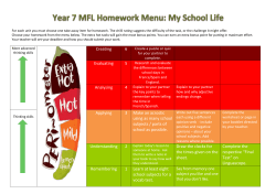Creating 6 Evaluating 5 Analysing Applying 3 Make an acrostic