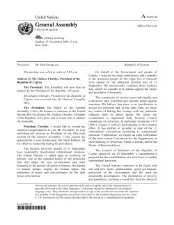 General Assembly - the United Nations