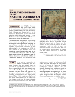 Enslaved Indians, Caribbean, 1500s