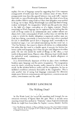 robert langbaum -the walking dead