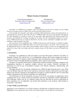 Mature Scrum at Systematic