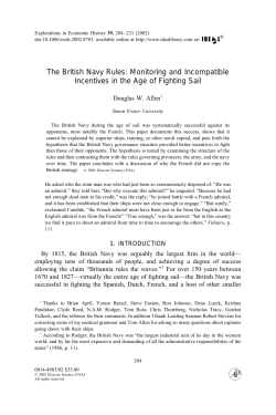 The British Navy Rules: Monitoring and Incompatible