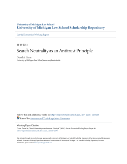 Search Neutrality as an Antitrust Principle