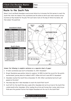 Route to the South Pole