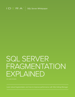 sql server fragmentation explained