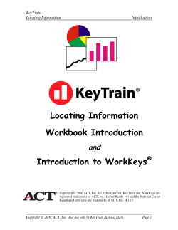 Locating Information Skills