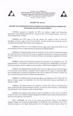 RBXI-01 - department of labor and employment