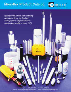 Monoflex Product Catalog - US Exploration Equipment Company
