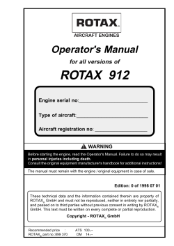 rotax 912 - Pipistrel
