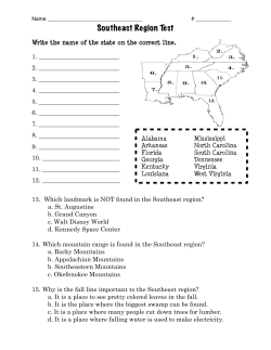 Southeast Region Test