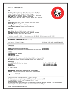 MAKI ROLL CATERING TRAYS FISH Hot Daisy