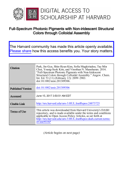 Full-Spectrum Photonic Pigments with Non