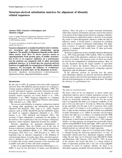 Structure-derived substitution matrices for