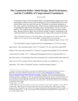The Continental Dollar... - 225th Anniversary of the Ratification