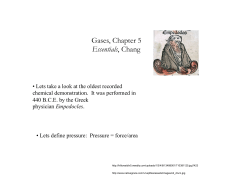 Gases, Chapter 5 Essentials, Chang