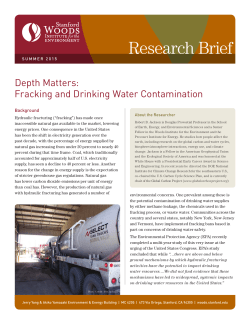 Brief: Depth Matters: Fracking and Drinking Water Contamination