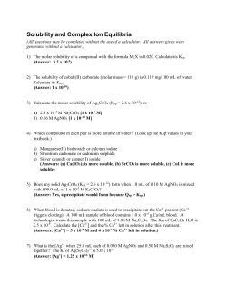 Solubility 3