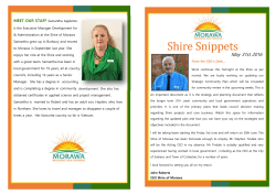 Shire Snippets -31 May 2016