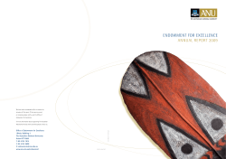 2009 Endowment for Excellence Annual Report