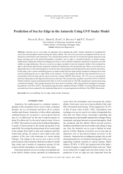 Prediction of Sea Ice Edge in the Antarctic Using GVF Snake Model