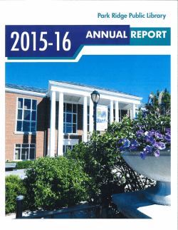 Annual Report - Park Ridge Public Library