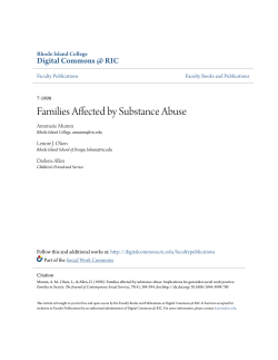 Families Affected by Substance Abuse