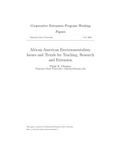 African-American Environmentalism